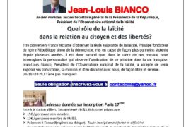 FM&S – LE 18H30 PILE ! – LA LAÏCITÉ PAR JEAN LOUIS BIANCO