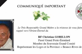 COMMUNIQUE GLNF – DÉCÈS DE CHRISTIAN GOBILLON