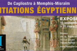 INITIATIONS EGYPTIENNES – MUSEE DE LA FRANC-MACONNERIE