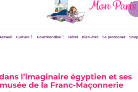 MON PARIS JOLI – VOYAGE DANS L’EGYPTE MAÇONNIQUE