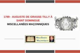 1789 – AUGUSTE DE GRASSE-TILLY À SAINT DOMINGUE