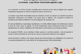 DROIT DE MOURIR DANS LA DIGNITÉ : LA GLMU APPELLE À AGIR